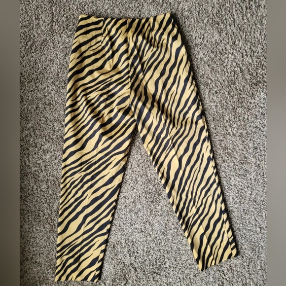 W Concept, Animal Print, Tiger Stripe Women's Pants - Picture 2 of 6